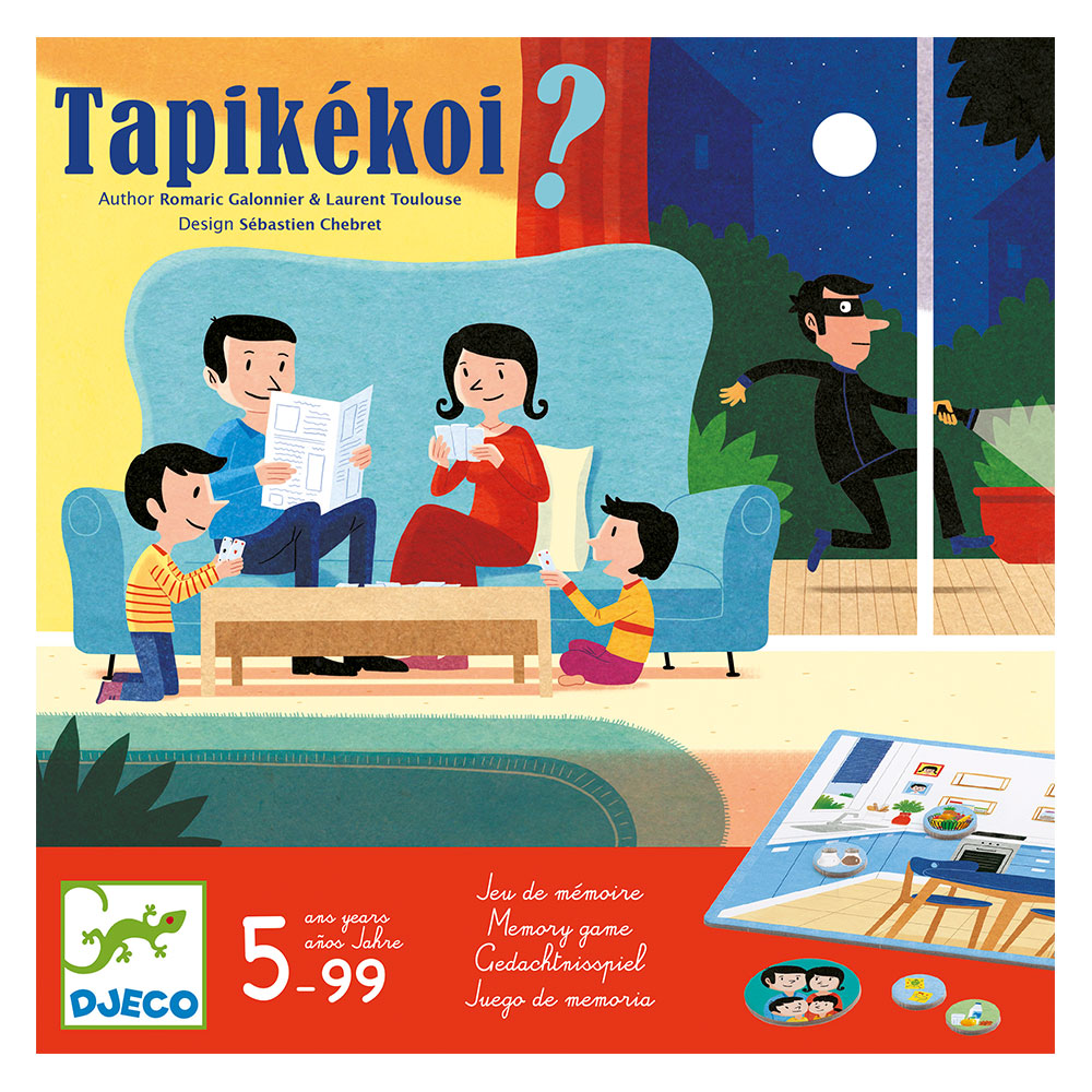 Djeco Επιτραπέζιο Μνήμης 'Tapikekoi - Βρείτε τα κλεμμένα αντικείμενα'