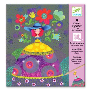 Djeco Ανακαλύπτω ξύνοντας την εικόνα Χορός κοριτσιών μεταλλικό εφέ