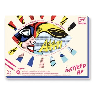 Djeco Inspired by Roy Lichtenstein- Ζωγραφική με μαρκαδόρους 'Σούπερ ήρωες'