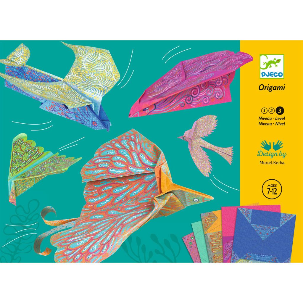 Djeco Οριγκάμι κατασκευή "Πουλιά"